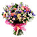 bouquet of roses, lisianthuses and alstroemerias. Mogilev