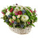 basket of chrysanthemums and roses. Mogilev
