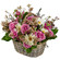 floral arrangement in a basket. Mogilev